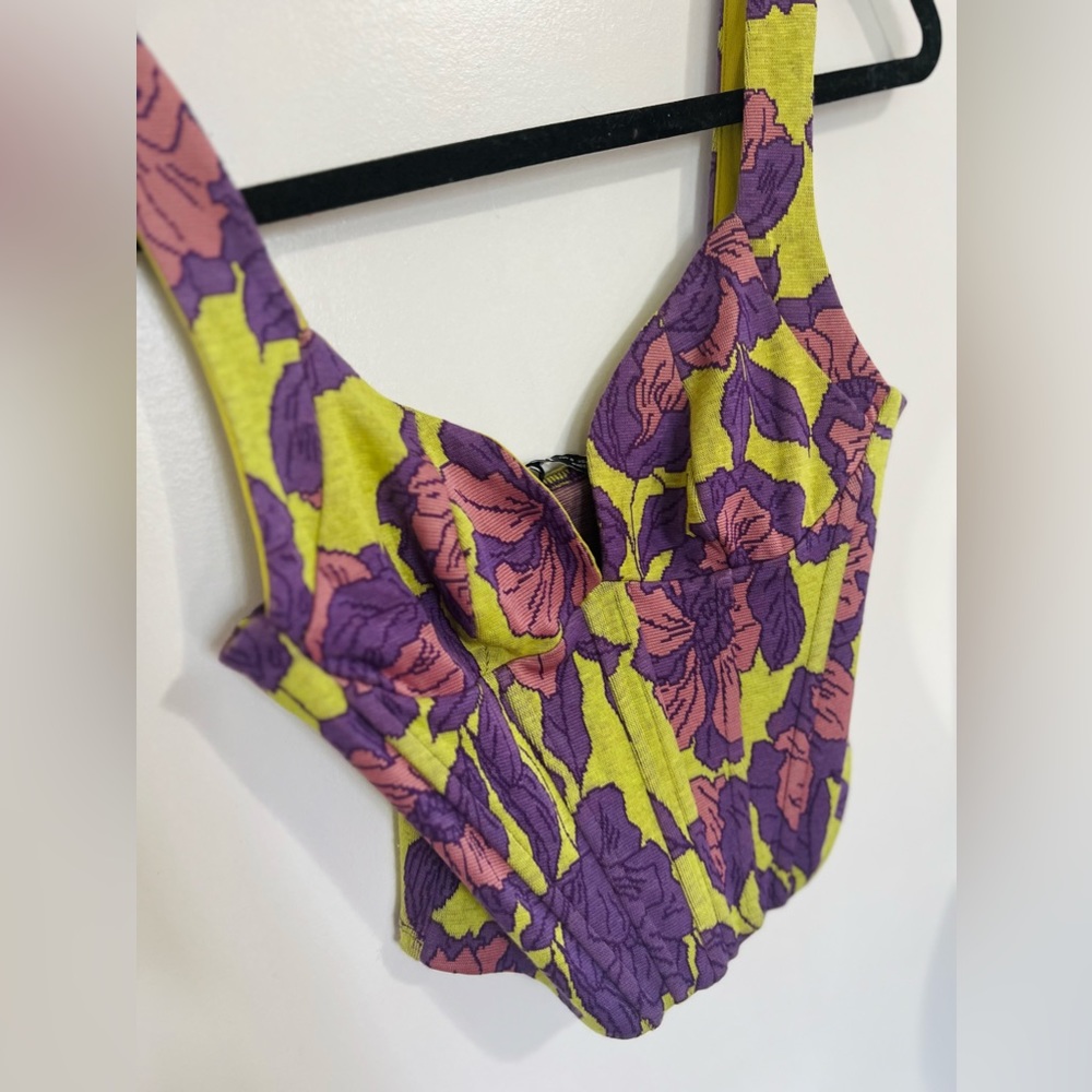 Floral corset top New With tags